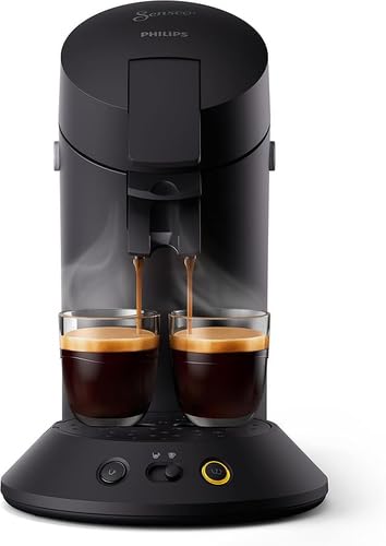 Machine à Café SENSEO Original Plus Noir Intense CSA210/61 - Booster d'Arômes - Noir Intense - Azvero