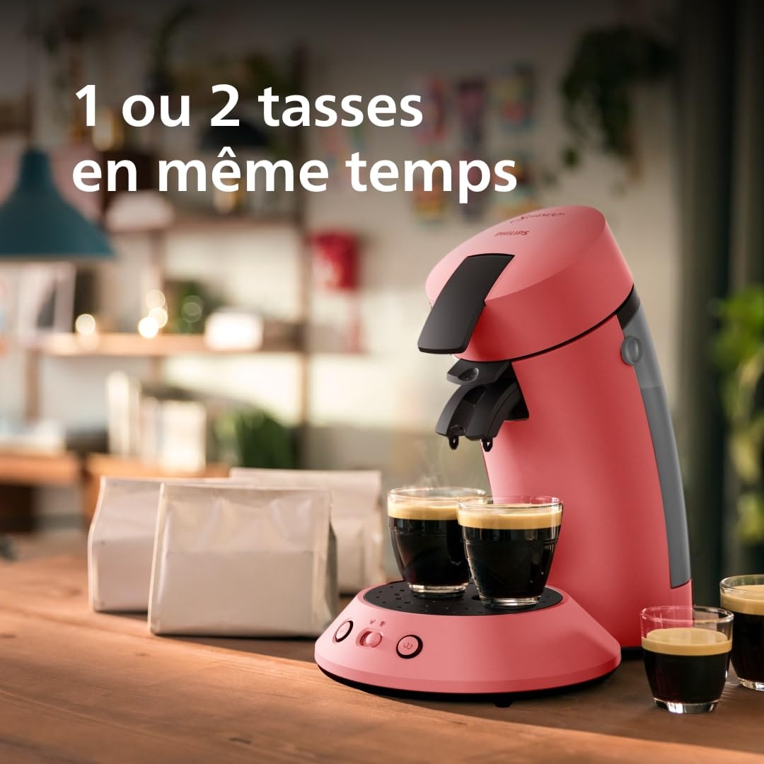 Machine à Café SENSEO Original Plus Rouge Tendre CSA210/35 - Coffee Boost - Rouge Tendre - Azvero