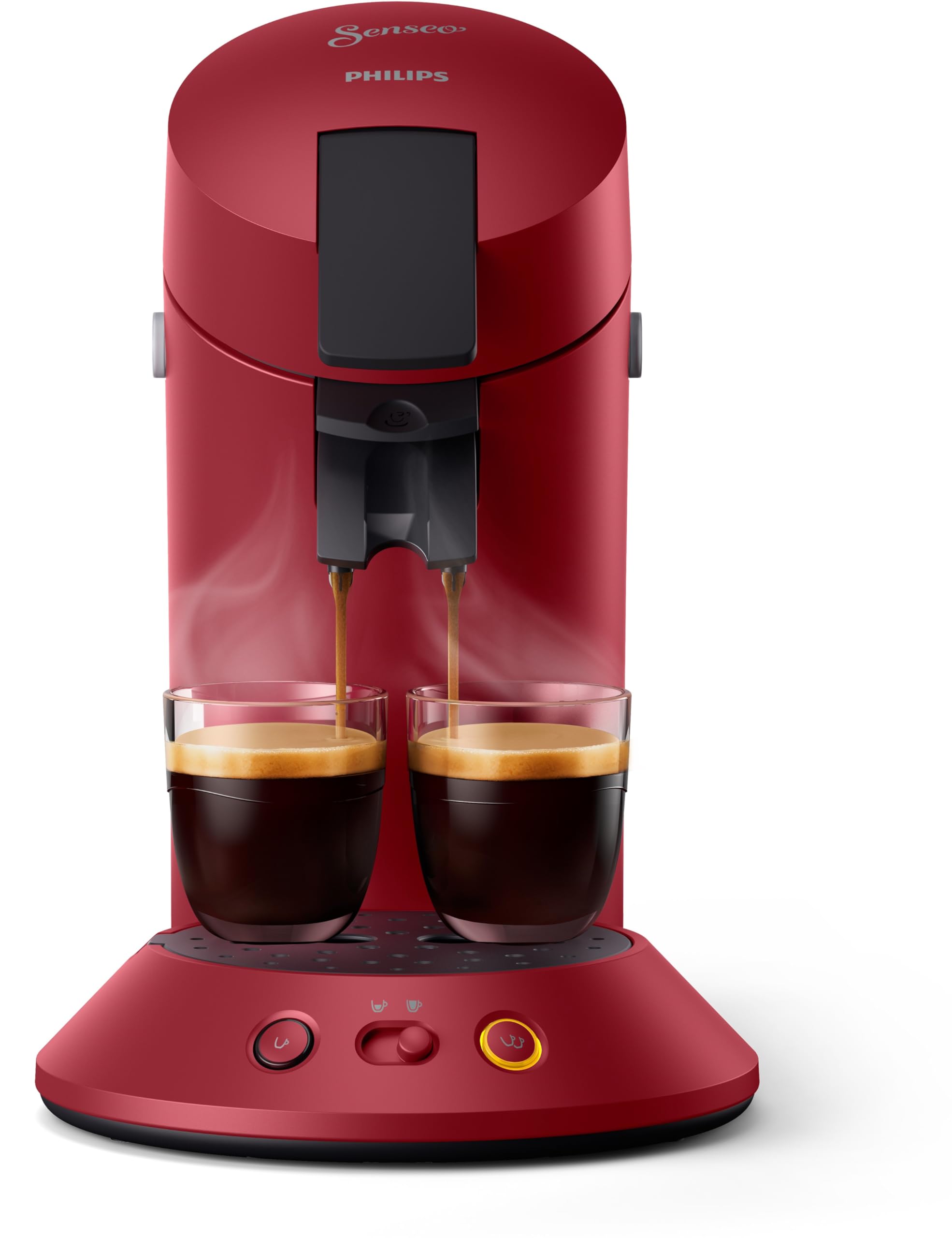 Machine à Café SENSEO Original Plus Rouge CSA210/91 - Booster d'Arômes - Rouge - Azvero