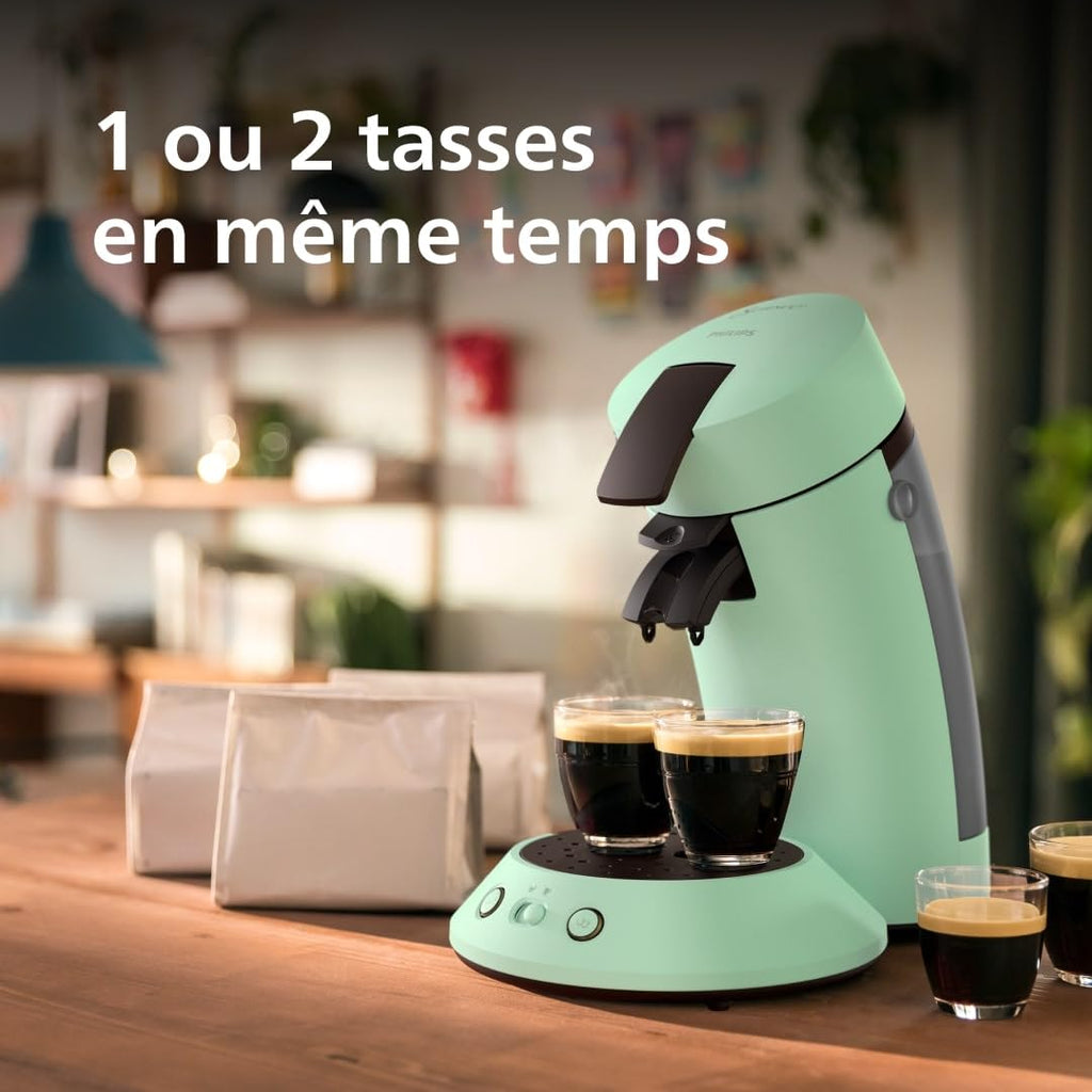 Machine à Café SENSEO Original Plus Vert Désert CSA210/80 - Coffee Boost - Vert Désert - Azvero