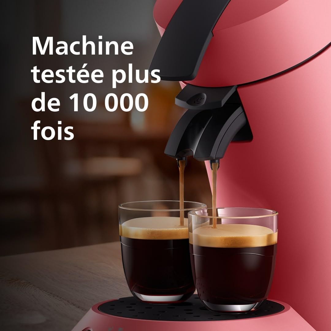 Machine à Café SENSEO Original Plus Rouge Tendre CSA210/35 - Coffee Boost - Rouge Tendre - Azvero