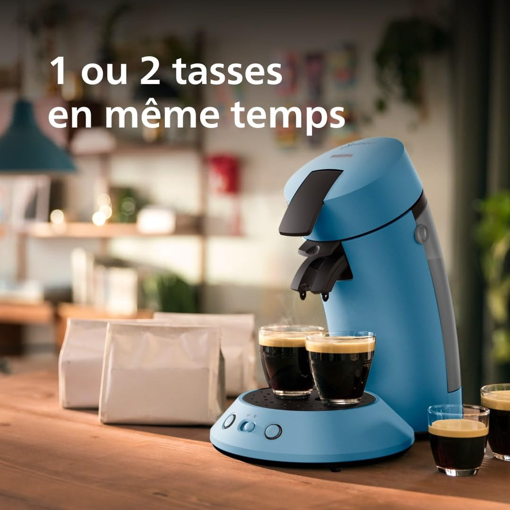 Machine à Café SENSEO Original Plus Bleu Paon CSA210/00 - Coffee Boost - Bleu Paon - Azvero