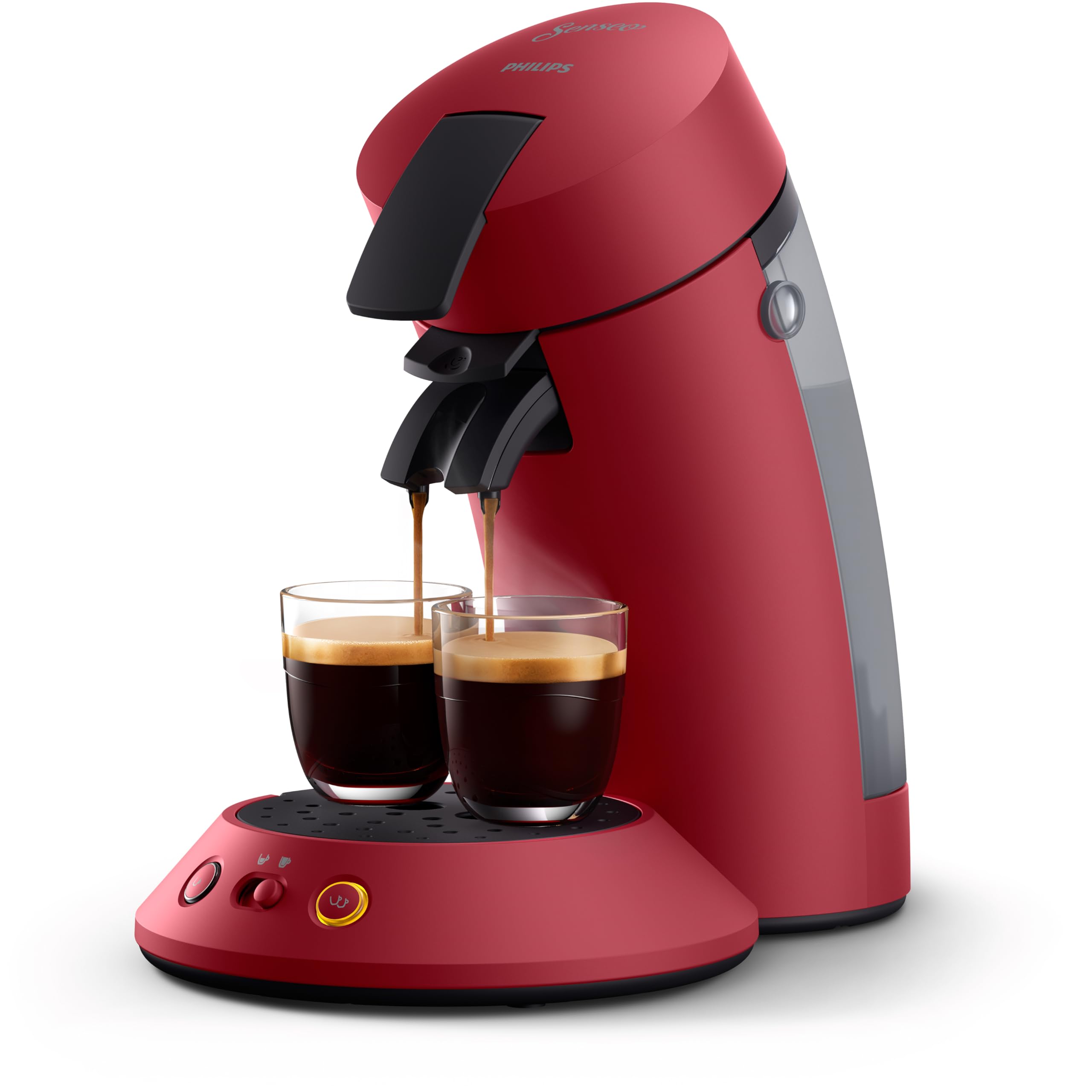 Machine à Café SENSEO Original Plus Rouge CSA210/91 - Booster d'Arômes - Rouge - Azvero