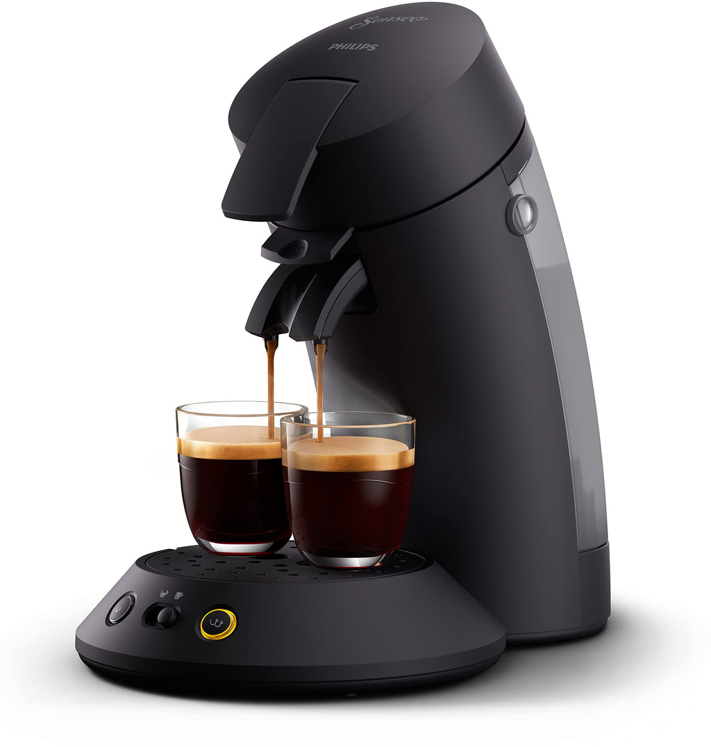 Machine à Café à Dosettes SENSEO Noir Piano CSA210/22 - Crema Plus & Coffee Boost - Noir Piano - Azvero
